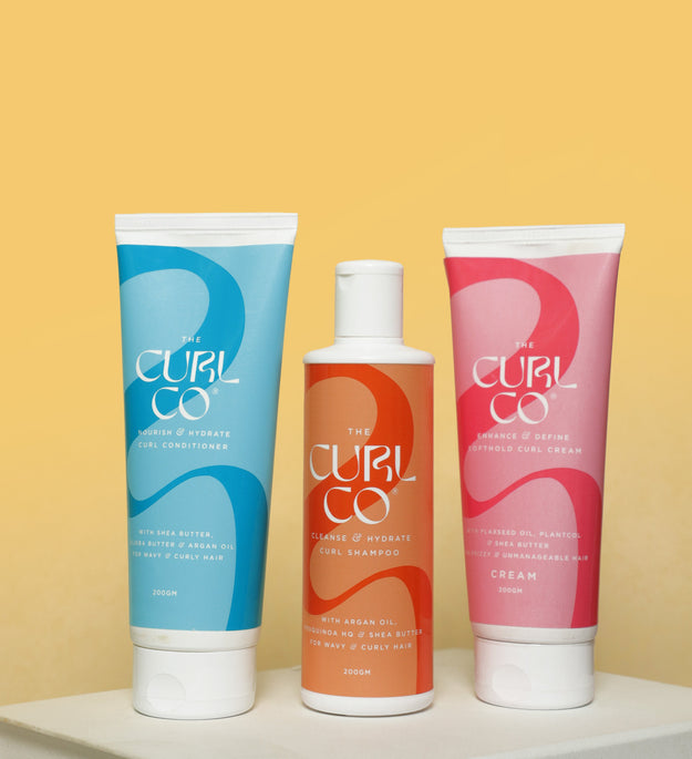 The Curl Co. Trio (Shampoo + Conditioner + Cream) 200gm Each - The Curl Co.