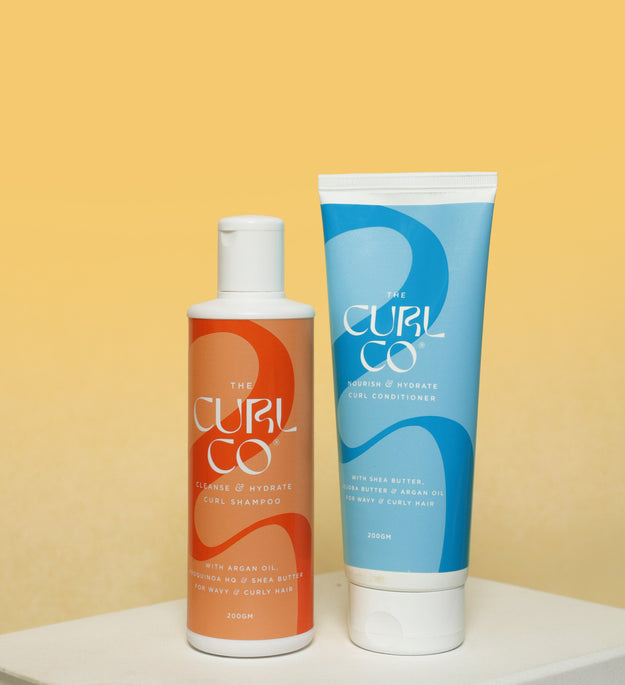 Curl Shampoo + Curl Conditioner Bundle (200gm Each) - The Curl Co.