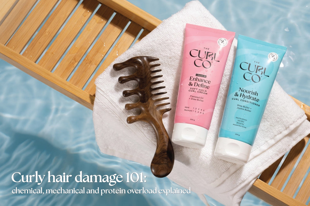 Curly Hair Damage 101 for Indian Curls: Chemical, Mechanical and Protein Overload Explained