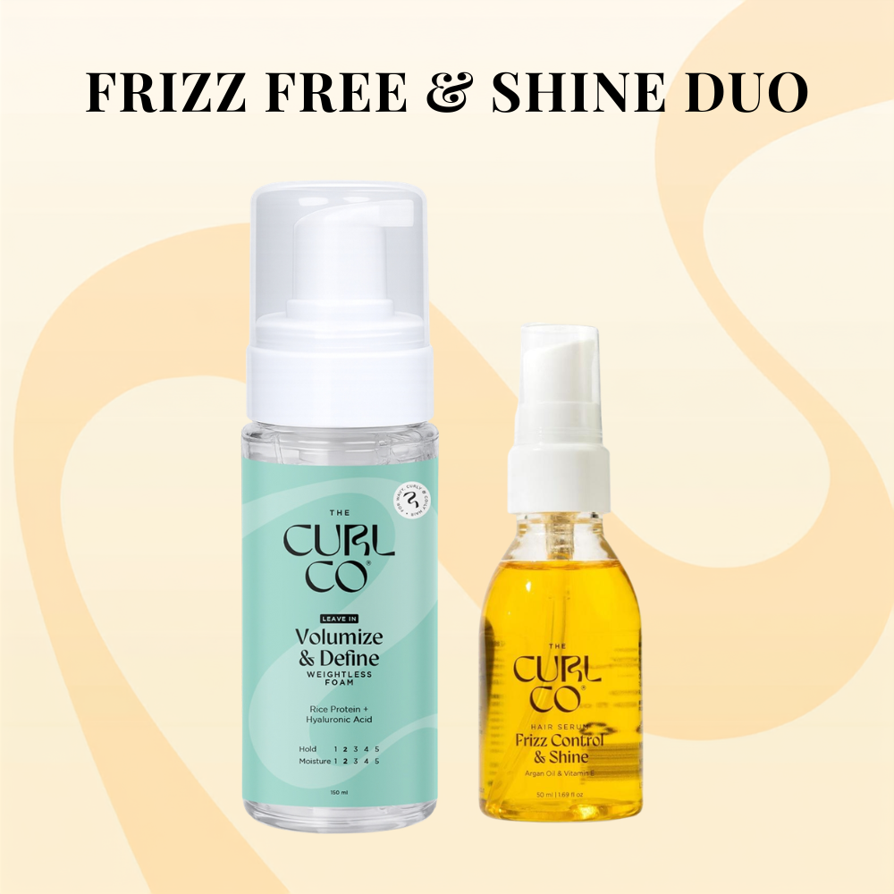 Frizz-Free & Shine Duo: Foam + Serum