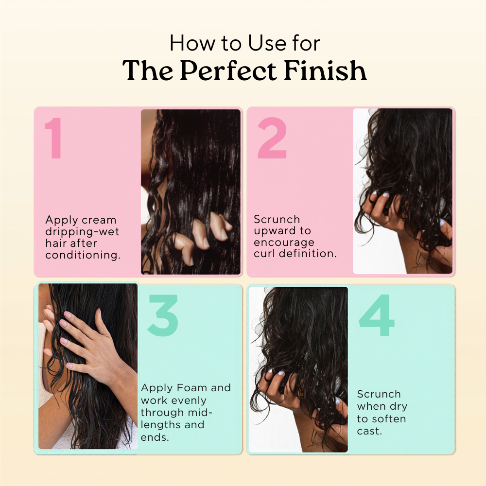 Curl Definition Duo: Soft Hold Curl Cream + Foam