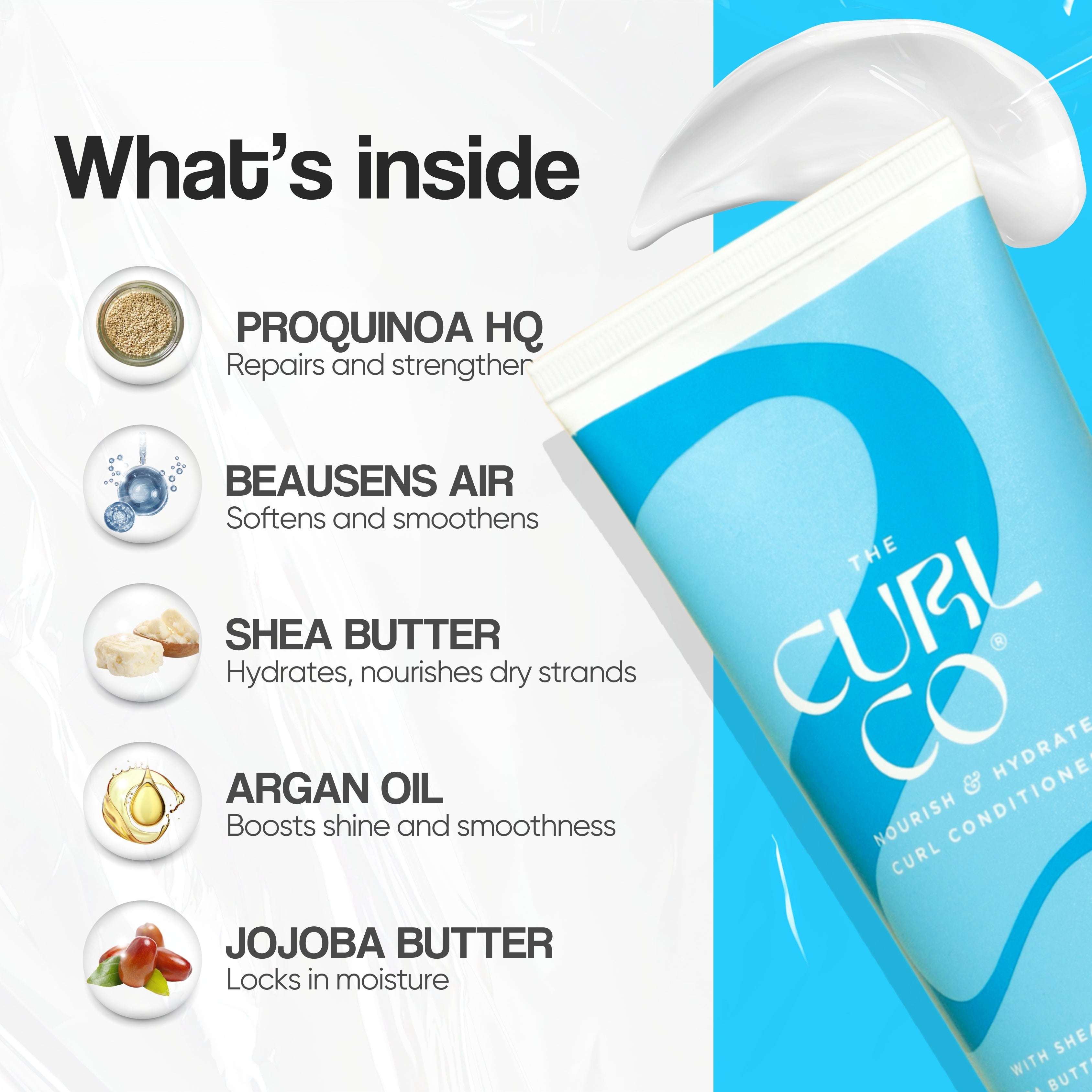 Shampoo + Conditioner + Gel+ Frizz control & Shine Serum