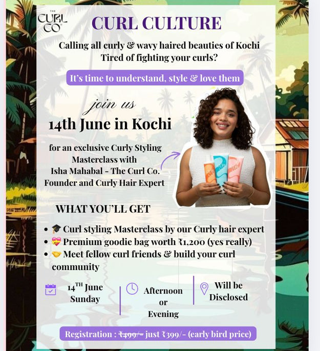 Curl Culture Class Ticket- Cochin, 14 June, Sunday
