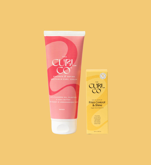 Soft Hold curl cream+ Frizz control & Shine Serum - The Curl Co.