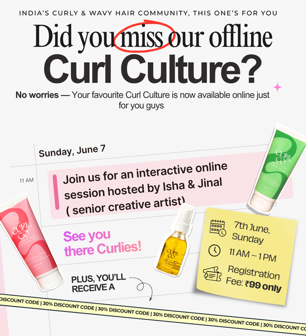 Curl Culture Class Ticket- Online, 7th June, Sunday