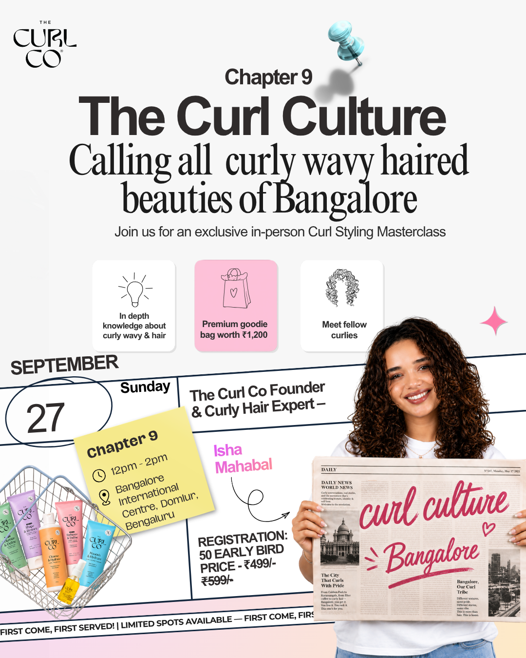 Curl Culture Ticket- Bengaluru, 27th Sept, Sunday (12pm to 2pm)
