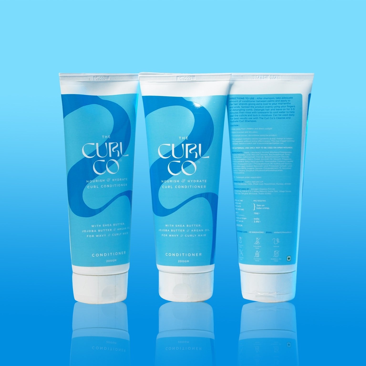 Nourish and Hydrate Curl Conditioner (200gm) Pack of 3