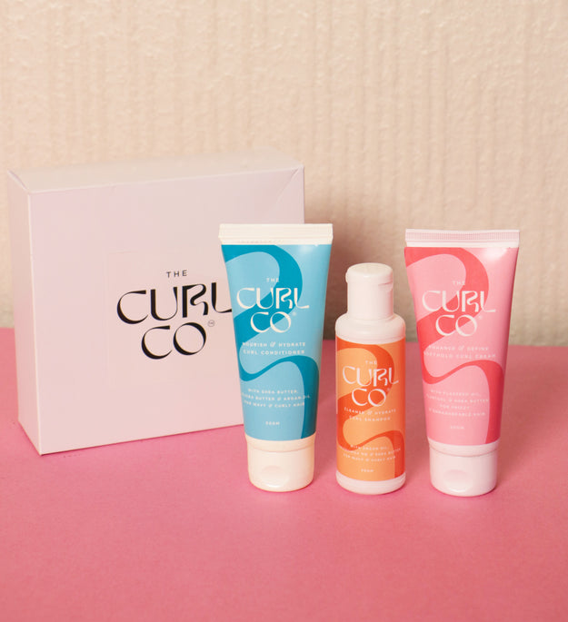 The Curl Co Trial Pack (Shampoo + Conditioner + Soft Hold Curl Cream + Curl Accessories) - The Curl Co.