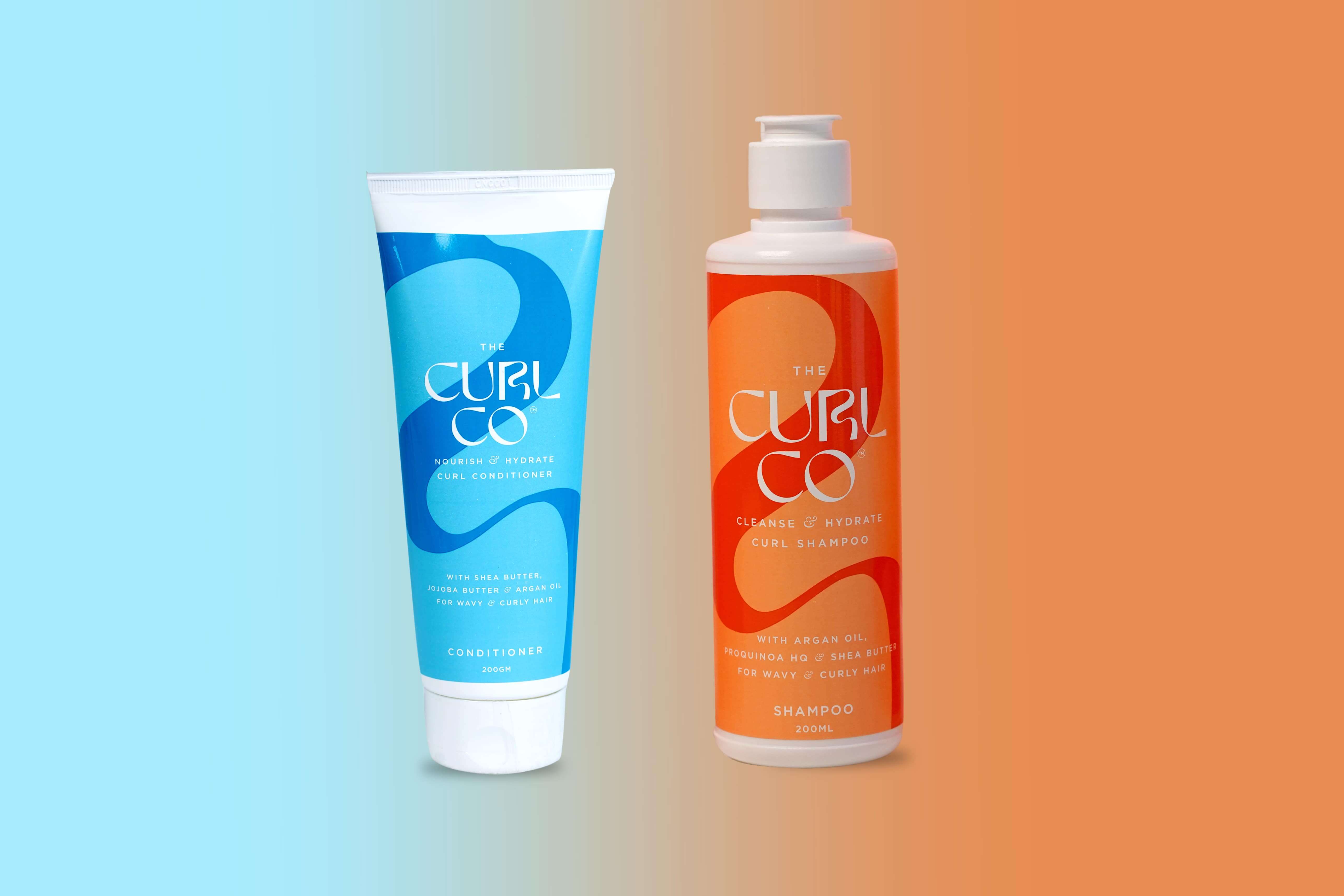 Curl Shampoo + Curl Conditioner Bundle (200gm Each) - The Curl Co.