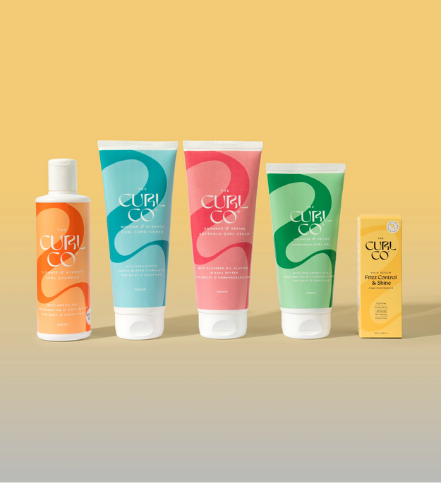 Shampoo + Conditioner + Soft Hold curl cream + Gel + Serum