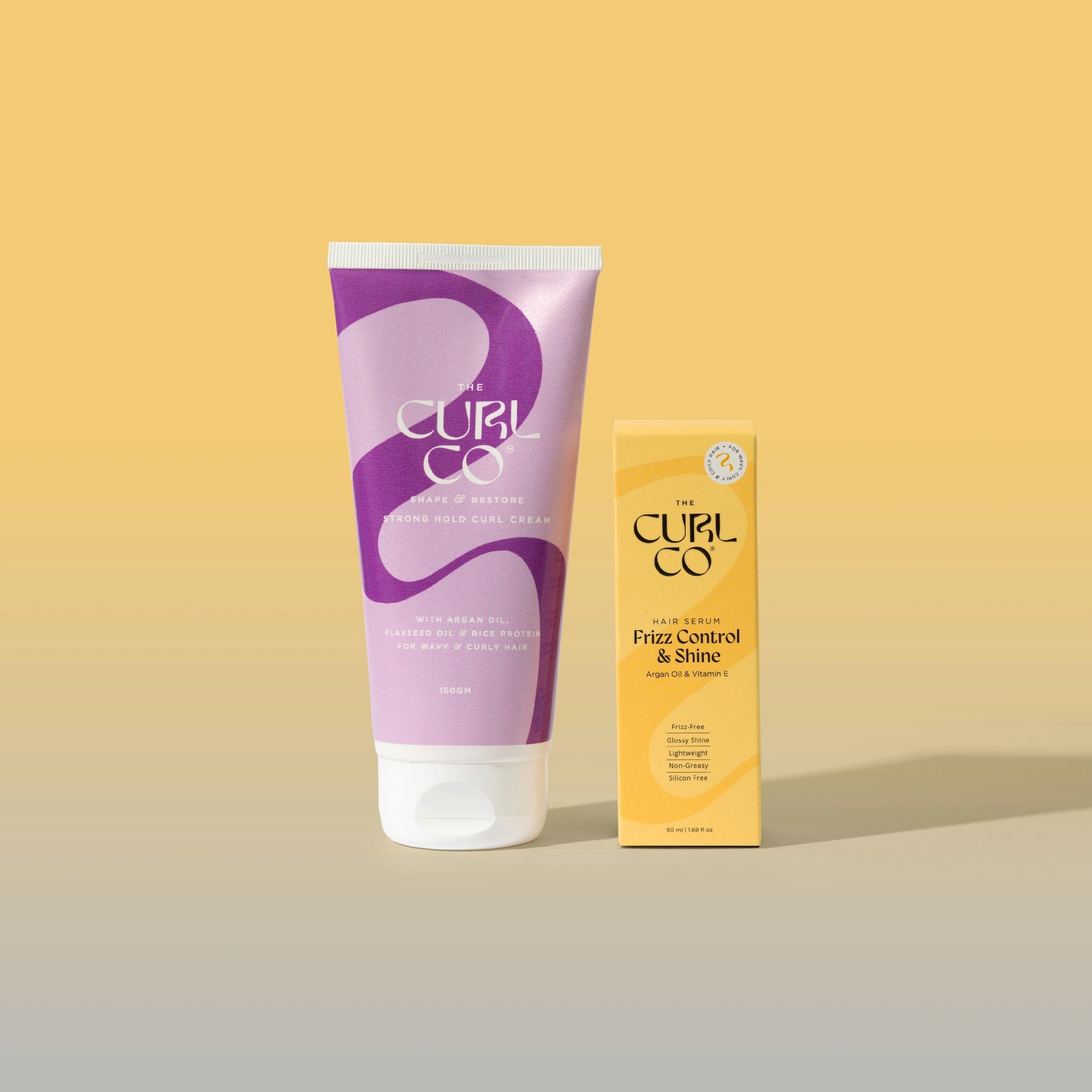Strong Hold curl cream + Frizz control & Shine Serum