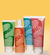 (NEW) Complete Curl Solution Kit (Shampoo + Conditioner + Soft Hold Curl Cream + Volumize & Define Gel) - The Curl Co.