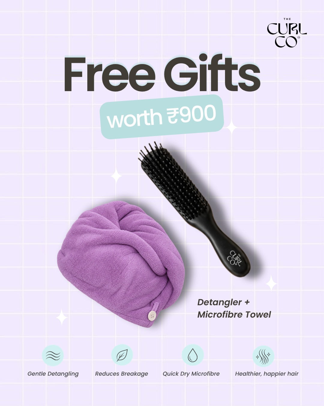 Free Gift Worth Rs.900/- - The Curl Co.