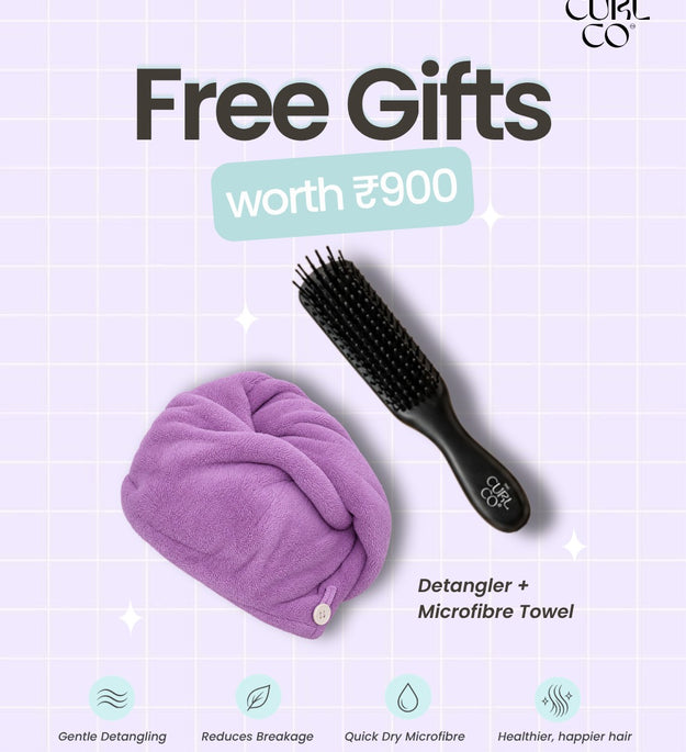 Free Gift Worth Rs.900/- - The Curl Co.