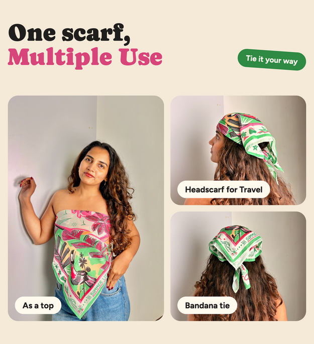 Satin Scarf - Summer Life