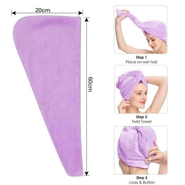 Microfiber Hair Towel for Curly & Wavy Hair | Fast-Drying, Frizz-Free & Winter Friendly