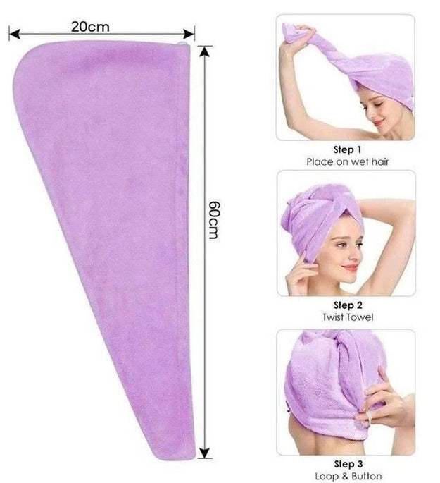 Microfiber Hair Towel for Curly & Wavy Hair | Fast-Drying, Frizz-Free & Winter Friendly