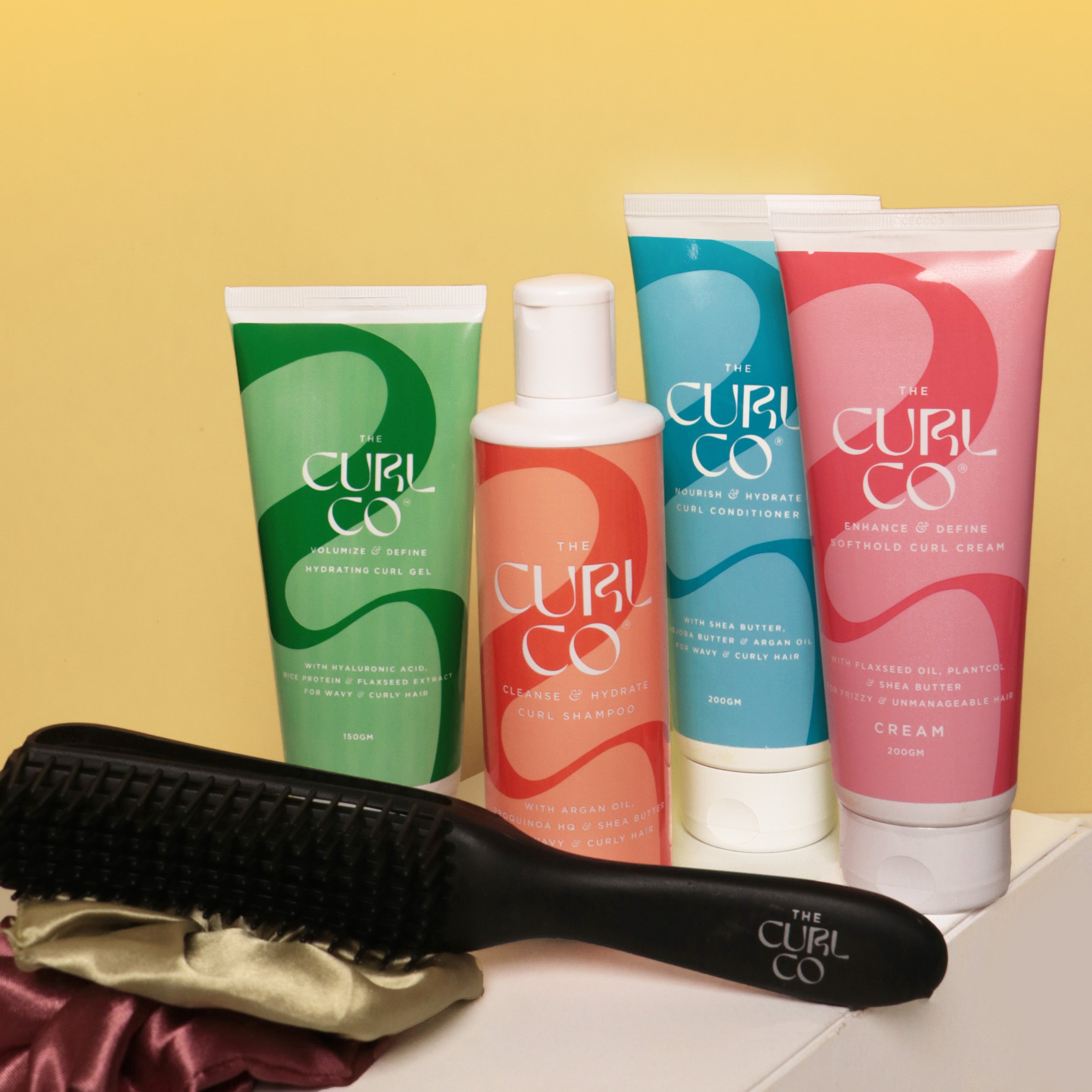 (NEW) The Ultimate Curl Transformation Kit (Shampoo + Conditioner + Soft Hold Curl Cream + Volumize & Define Gel + Curl Accessories)
