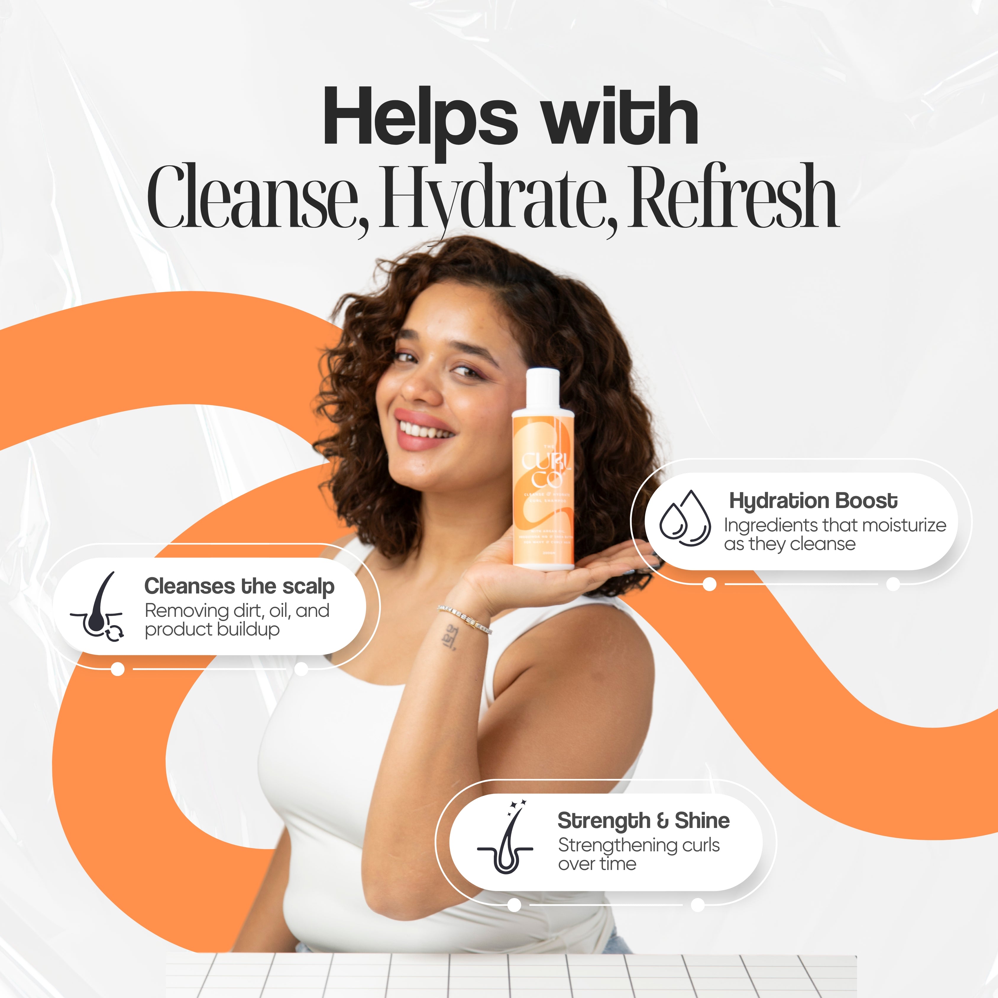 (NEW) The Ultimate Curl Transformation Kit (Shampoo + Conditioner + Soft Hold Curl Cream + Volumize & Define Gel + Curl Accessories)